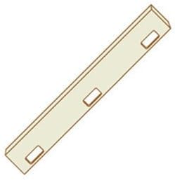 TEMPLACO 40368 6 ft. x 8 in. Full Length Template for Three 0.25 in. Radius 4 in. Hinges