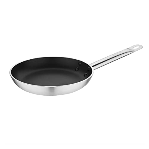 Vogue CB900 Non-Stick Induction Fry Pan,Silver,240mm