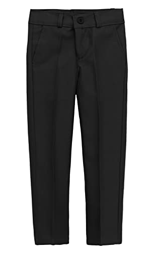 Image of Lilax Toddler & Little Boys Suit Set, Formal Suit Vest, White Dress Shirt, Dress Pants and Bowtie 4 Piece Suit Set
