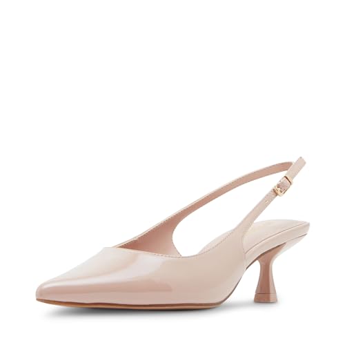 Madden Girl Women's Valerie Pump, Nude Patent, 8