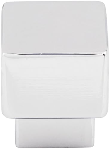 Top Knobs TK32PC Sanctuary Collection 1" Tapered Square Knob, Polished Chrome