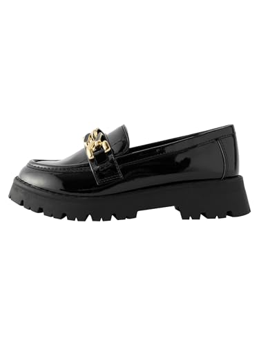 Mocassins d'école fille NEXT anti-ampoules avec chaîne épaisse et semelle souple