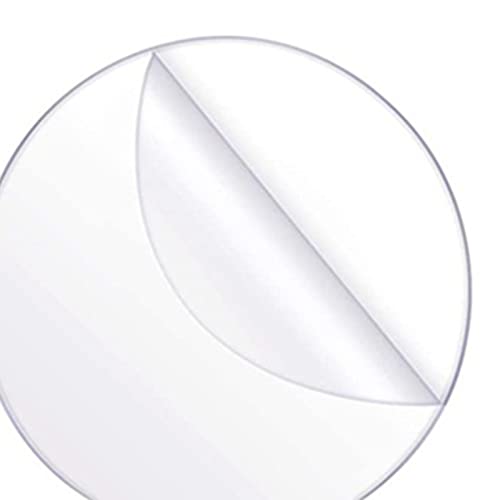 Jojomis 6Pcs Acrylic Sheets For Light Base, Clear Cast Plastic Glass Board, 0.08"(2Mm) Thick Plastic Glass Panel For Led Light Base, Sign, Diy Display Project - Round #TOP7