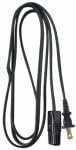 Master Electrician 09306ME 6-Feet Miniature Plug Appliance Cord, Black