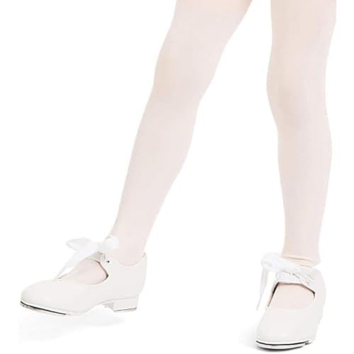 Zapatos de claqué para niña Capezio Shuffle blancos talla 2.5 N