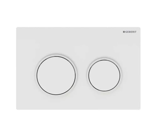 Geberit Plaque De Commande Omega20, Pour Rinçage 2 Volumes, 115.085.11.1, 115.085.11.1, Colorazione: Bianco