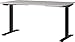Produktbild Germania Schreibtisch 7905-630, in Kaschmir/Schwarz, EL. höhenverstellb., 140 x 120 x 80 cm (BxHxT)