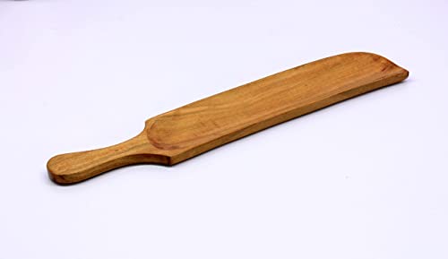 Image of eSplanade Momos Platter Serveware Tableware & Serving Pieces for Home and Kitchen | Wood - 18 inch Inches - Brown