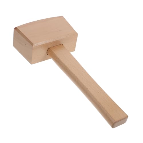 LIFKOME Elegant Beechwood Hammer Woodworking Hammer Leather Handle Multi-use Tool for Diy Projects Professionals