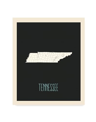 Mapa de Estados Unidos infantil de Tennessee para entender la geografía 1