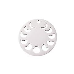 Steel Phase of the Moon Charm