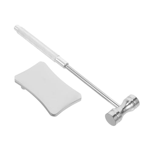 OSALADI Steel Forging Jewelry Hammer and Block Set Portable Mini Stamping Hammer Essential Tool for Jewelry DIY and Craft Work