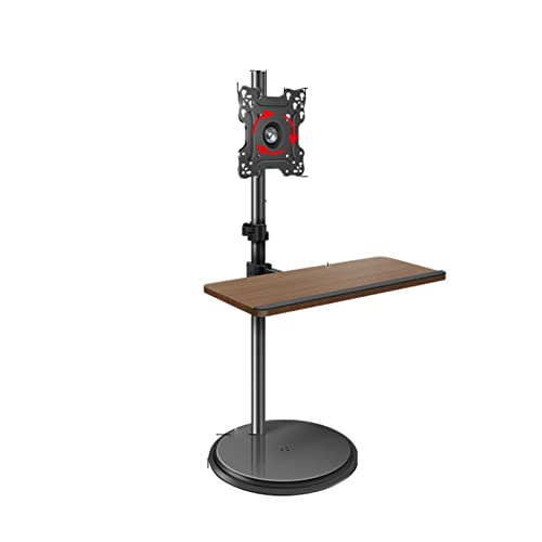 Soporte móvil para TV con bandeja para teclado y rotación horizontal y vertical miniatura 1