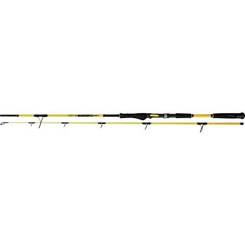 Black Cat Caña de Pescar Premium para bagre, Estilo Libre, caña de Pescar giratoria, Color Negro y Amarillo, 2,70 m