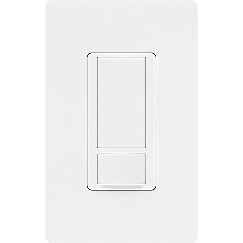 Lutron Maestro Motion Sensor Light Switch w/ Wallplate for Bathroom, Garage, Laundry Room, Any Bulbs, Occupancy Vacancy Sensor, Single-Pole, MS-OPS2HW-WH, White by Lutron - Image 2