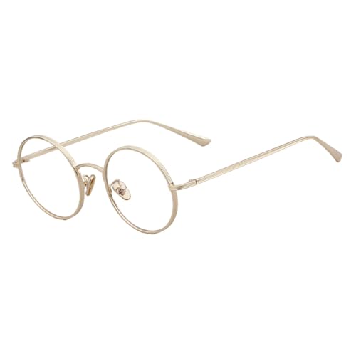 Lunettes de soleil rétro verres transparents rouges monture métal rondes