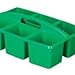 Really Good Stuff Six-Equal-Compartment Caddies - 6 Pack - Classroom Table Caddies - Assorted Colors Portable Plastic Storage Classroom Caddy for Easy Storage of Small Items
