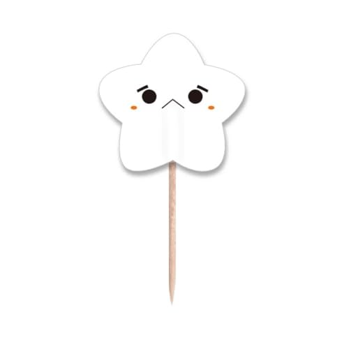 Cure-dents Unhappy Expression Lovely Face pique-fruit réutilisable pour décoration de table