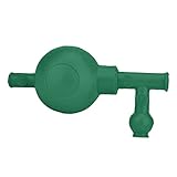 GARVALON Rubber Pipette Filler Bulb with 3-valve Suction, Green Quantitative Pipet Filler for Laboratory Liquid Handling and Fluid Transfer
