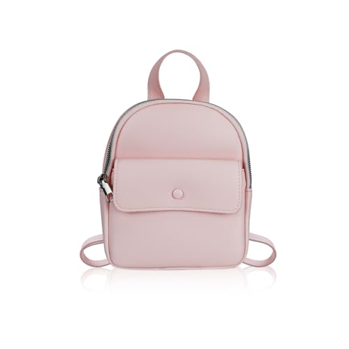 Mini sac à dos de sécurité en cuir synthétique pour femme contre le vol