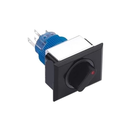 Image of 1PCS 22mm Plastic Selector(2 position return,BLACK,220V)