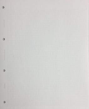 Pack of 50 Prestige/Alpha Major Quadrilled Stamp Album Pages - with Bonus Westgate Supplies Perforation Gauge