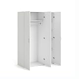 armadio bianco 4 ante mondo convenienza Questo articolo viene spedito in 2 scatole. Le diverse scatole possono essere consegnate con un massimo di 72 ore di differenza. Pratico e funzionale guardaroba a tre ante battenti con quattro ripiani interni e barra appendiabiti nelle due ante centrali