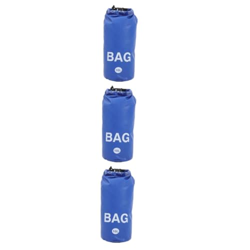 BESPORTBLE 3 Piezas Bolsa Impermeable Bolsa para Playa Bolsa Seca Bolsa para natación Bolsas de Arena para Peso Bolsa de Almacenamiento Salvaje de polivinilo Blue