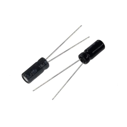 Condensateur 10uF 25V radial en aluminium de 4x5mm pour circuits électroniques (Lot de 1000 pièces)