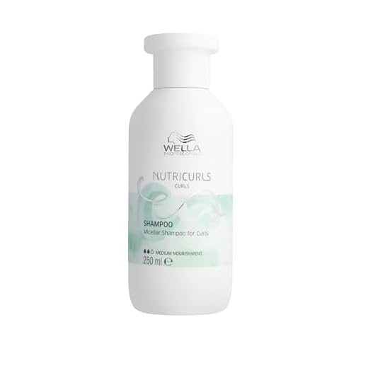 Wella Professionals NUTRICURLS Champú Micelar para Rizos y ondas - Antiencrespamiento - Nutrición media - Aceite de Jojoba, 250 ml