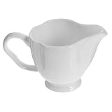 Gatuida Keramik Milchgießer mit Henkel Kleines Sahnekännchen für Kaffee Latte Glatte Oberfläche Leicht zu Reinigen Praktischer Milchbehälter für Kaffeemaschine und Kaffeebar