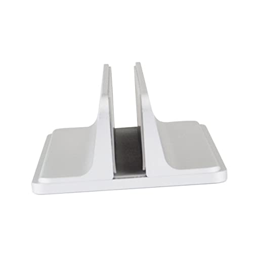 Support ordinateur portable aluminium vertical robuste avec base stable pour bureau
