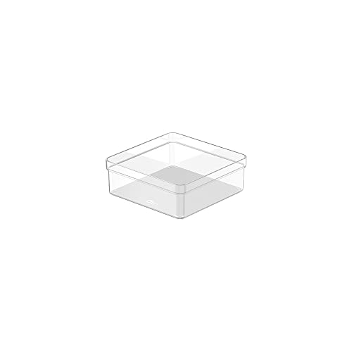 Ou Organizador de Gavetas 15 x 15 x 5,6cm Transparente Linha Clear Gavetas