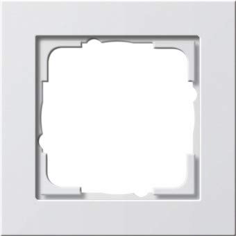 GIRA System E2 reinweiß SEIDENMATT 1fach Rahmen E2 (021 122)