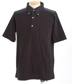 ポロシャツ M ブラック 裏地 綿100％ 制汗 鹿の子 クールビズ ボタンダウン ドライメッシュ ポロ ビジネス 仕事 通勤 to