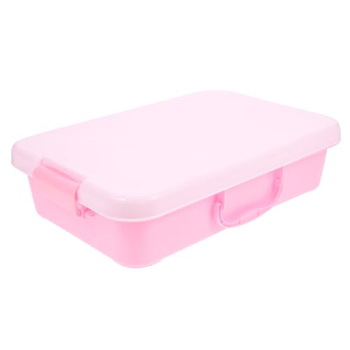 OHPHCALL Handheld Portable Sand Tray Storage Box for Construction for Indoor Includes Lid for Sand Organization and Playtime Fun