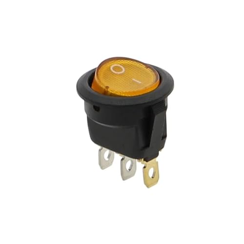 Interrupteur 12V rond 3 broches pour réparer un tableau de bord ou éclairage auto