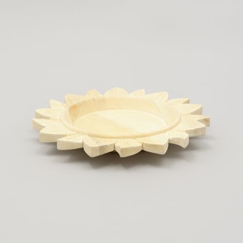 Plato cargador de madera artesanal de 13 pulgadas miniatura 5
