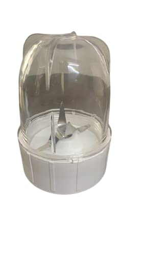 Seraphic Deluxe Small Bullet Juicer Jar ABS Plastic Set of 1 Bullet Jars 350ml- White