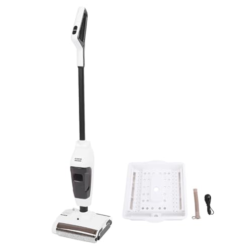 Zerodis Trapeador Aspirador Inalámbrico en Seco y Húmedo con Rodillos, Dos Velocidades para Limpieza de Alfombras en el Hogar, Disco de Limpieza Automático para una Limpieza sin