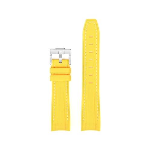 [LOKLNEYK] 20mm�A�[�N�[�qTPU�S�������x���g�ɓK������Omega X Swatch�A��Moon Swatch(Yellow white)