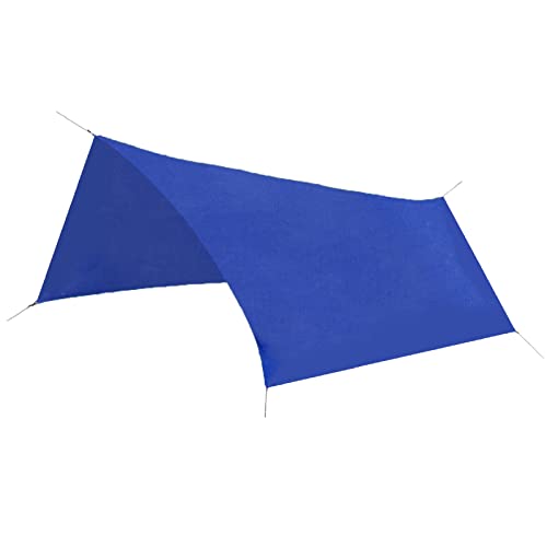 TRIWONDER Hammock Rain Fly Waterproof Tarp Camping Tent Footprint Ground Cloth Backpacking Tarp Camp Shelter Sunshade Mat for Outdoor Hiking Beach Picnic (Dark Blue, M+Accessories)