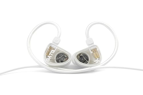 Fanmusic Truthear Gate - Auriculares intraurais dinâmicos e económicos com cabo de 0,78 2 pinos (branco, sem microfone)