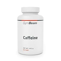 GymBeam Koffein Tabletten - Leistungsstarkes Nahrungsergänzungsmittel, Koffein-Kapseln für Energie, Wachheit und Konzentration, Koffeintabletten für Sportler, Führungskräfte und Studenten (90 Tab)