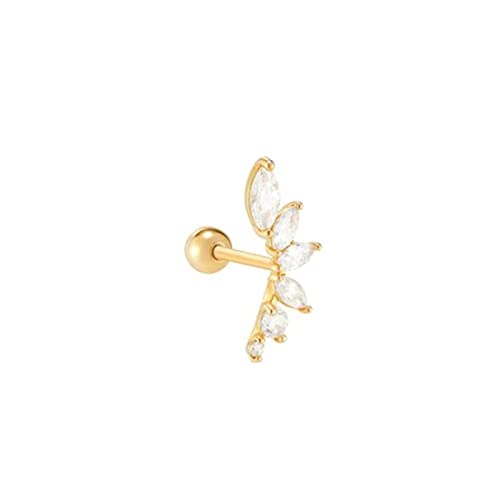 Boucles d'oreilles en Argent 925 vintage et oxydes de zirconium blancs