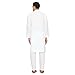 ITOS365 Men Cotton Blend Kurta Pyjama Set Party Fashion Regular Ethinic Wear Indian Dress Gift for Men White Small