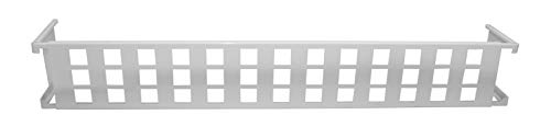 CM Garden - Balconcillo para Macetas, Balconcillo para Plantas, Portamacetas Ventana, Protector de macetas, Modelo Cuadros Extensible 100-140 cm, Blanco