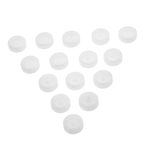 Veemoon 50pcs Plastic Pulley: Belt Wheel Gear Band Pulley Motor Drive Bearing for Toy Car Airplane Parts Model Toys White