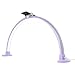 BAIODNB Half Moon LED Light for Nail Tech, 3 Color Modes Arch Light for Nail Desk, 48W Lash Light Tattoos Lamp for Nail, Tattoos, Eyebrows, Beauty (Purple)