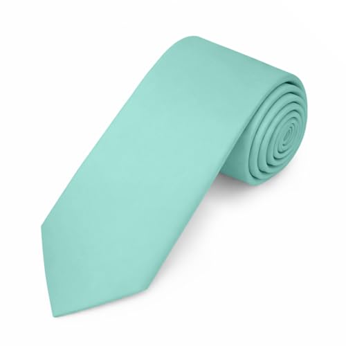 Image of Jacob Alexander Men's Slim Width 2.75 inch Solid Color Tie